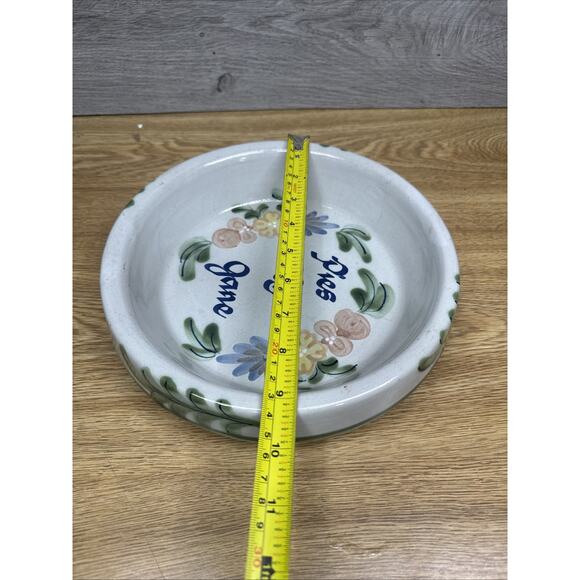 Louisville Stoneware KY Pies by Joan 9.25”Deep Dish Pie Plate Baker Made in USA - Picture 5 of 9